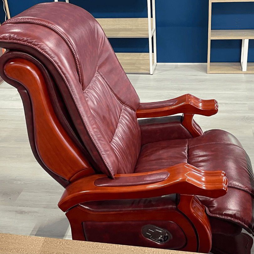 Presidential Wood & Leather Chair