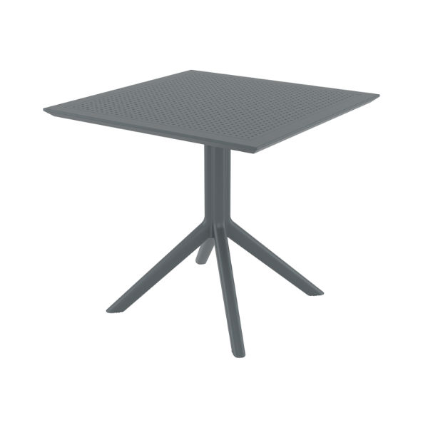 Siesta exclusive Sky 80x80cm Dining Table Dark Grey