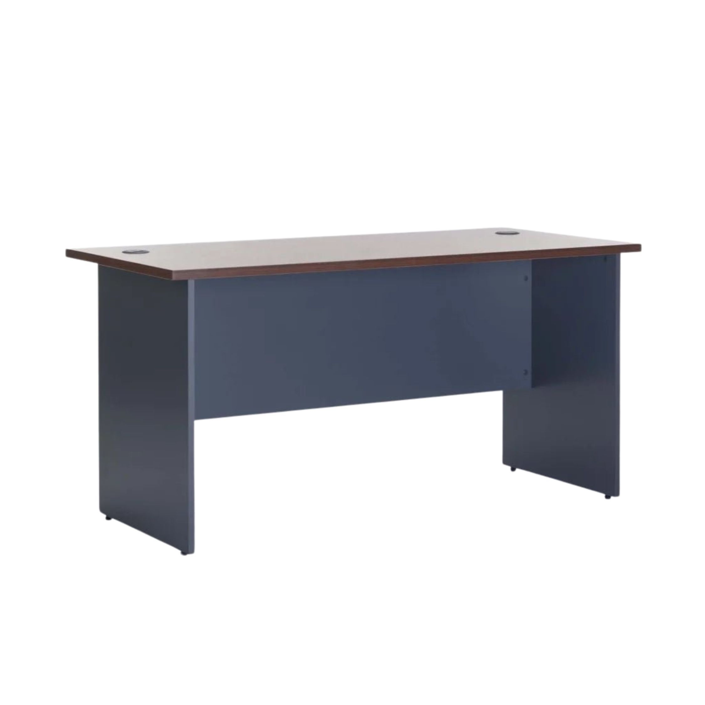150cm Spacious Desk with Cable Management - Walnut