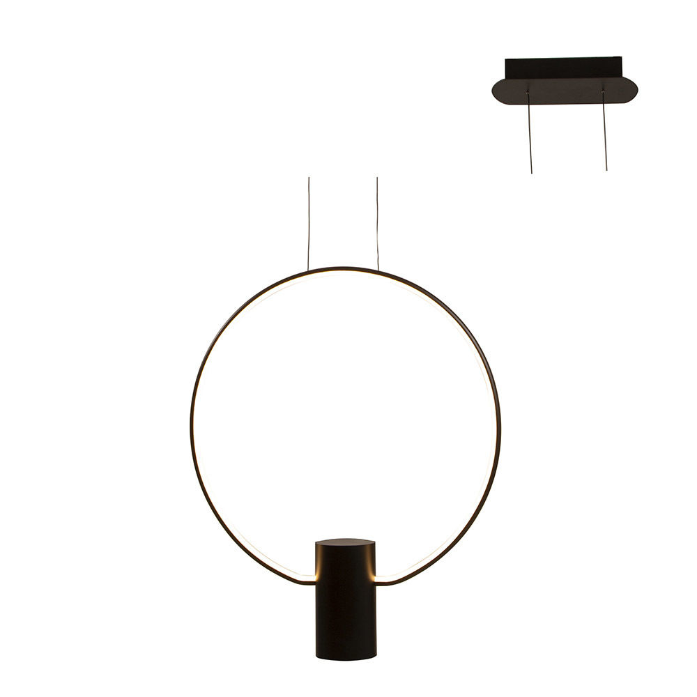 Aurora - Round - Pendant 270mm - Black