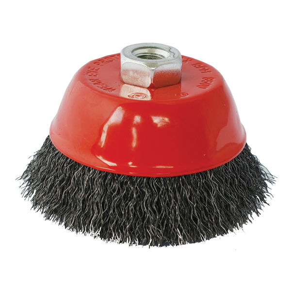 Wire Cup Brush Crimped Plain 100Mmxm14 Blister
