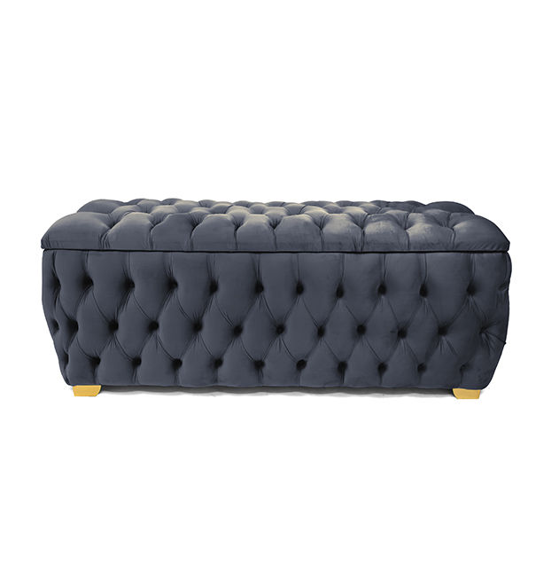 Ava Large Storage Boxes - Double- Grey