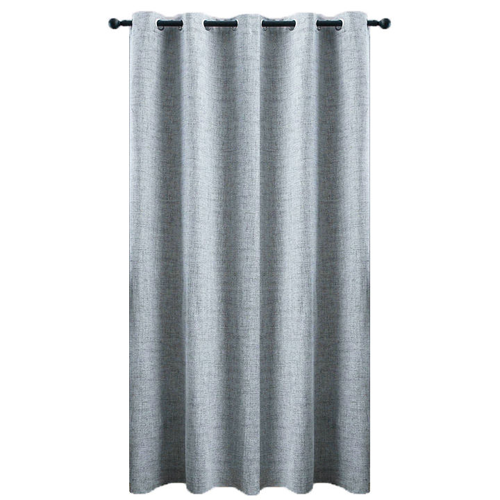Matoc Readymade Curtain -100% Blackout -Cloudy Grey -Eyelet -400cm W x 253cm H