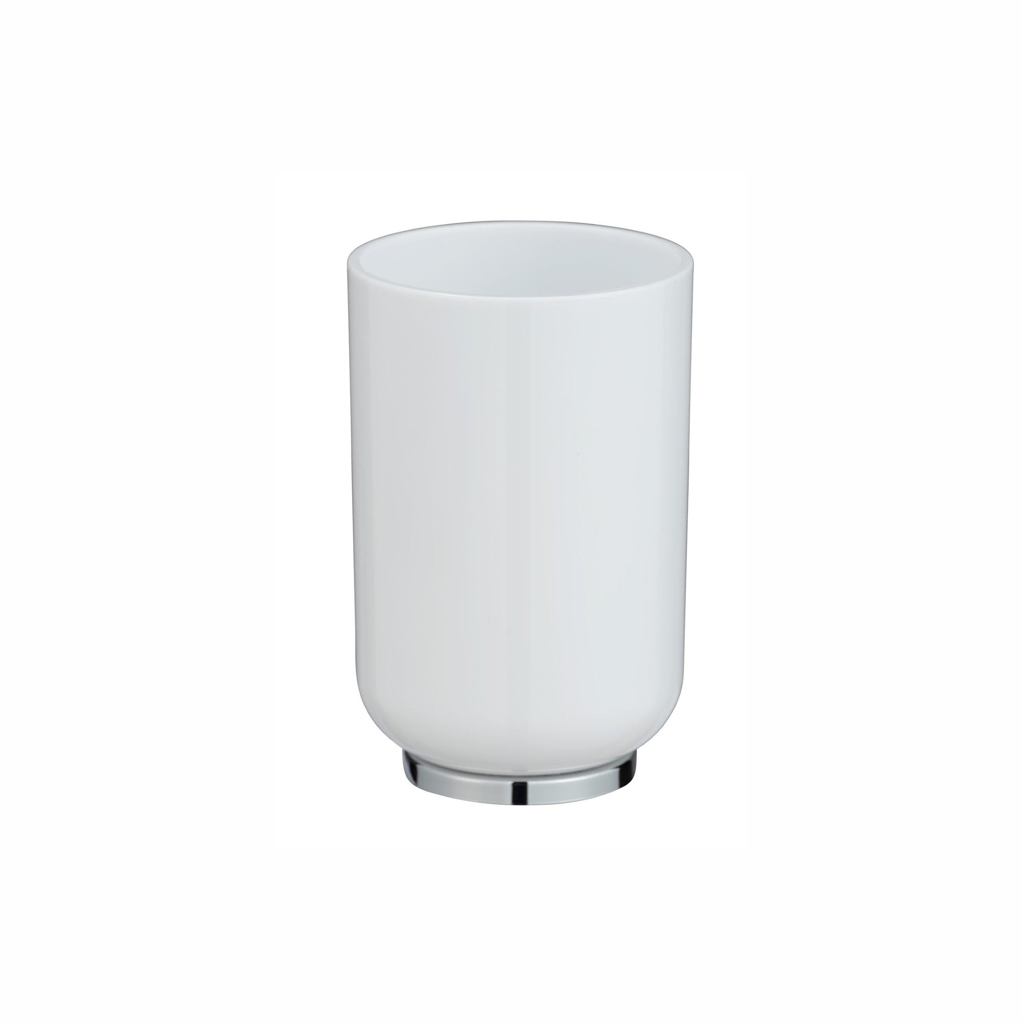Toothbrush Tumbler Posa White/Chrome