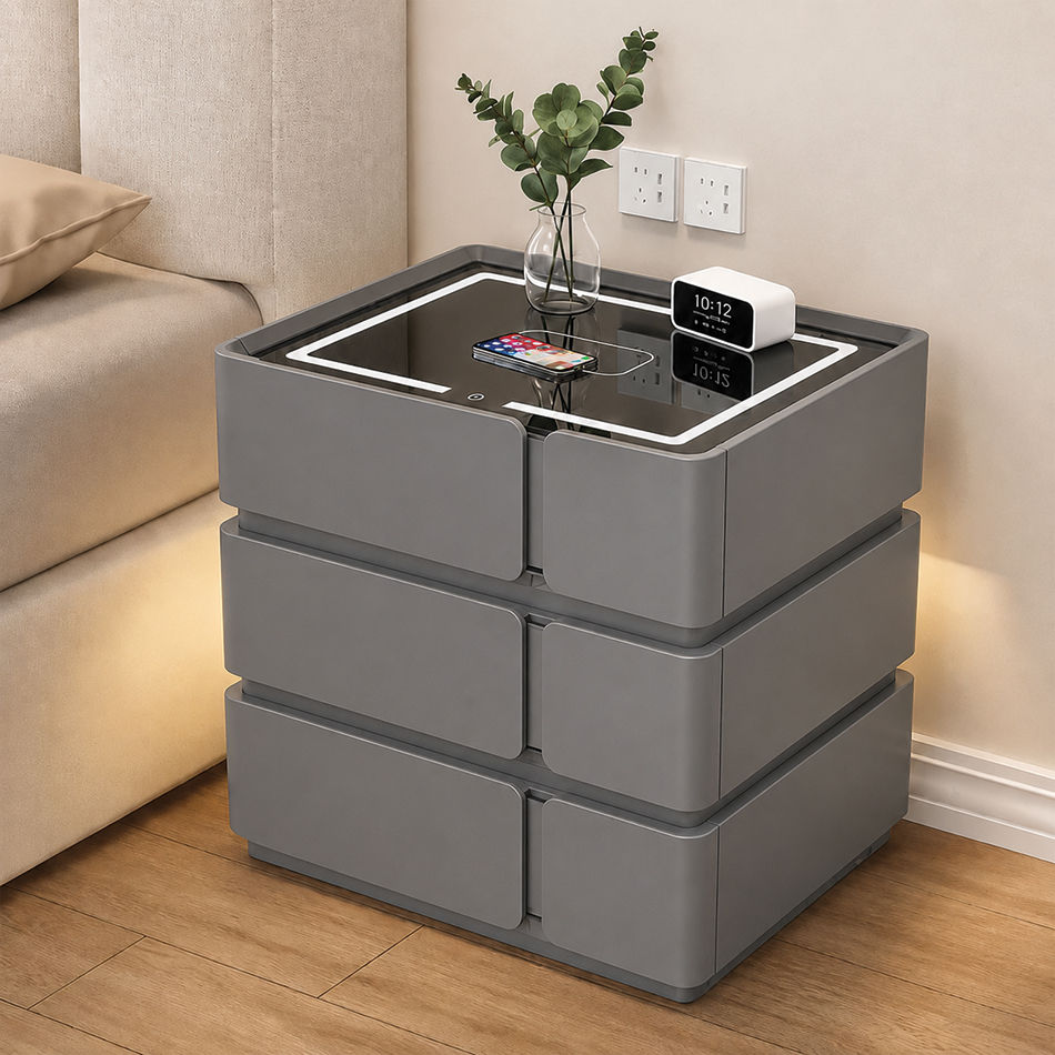 KC Furn-Neo Smart 3 Drawer Pedestal (Grey)