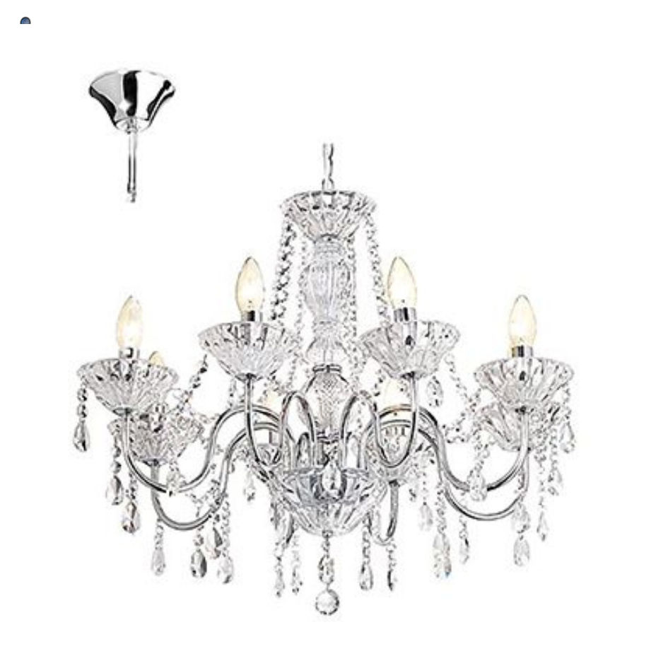 Panache Chandelier Chrome E14 8x40w