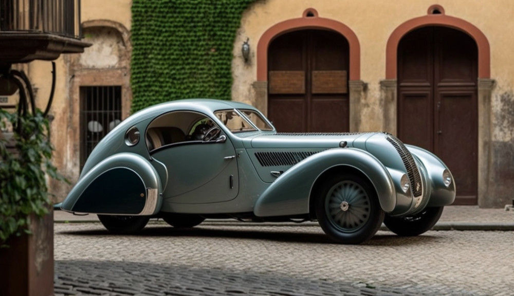 Canvas Wall Art -  Cord 812 Vintage Car 1937- B1496 - [120 x 80 cm]