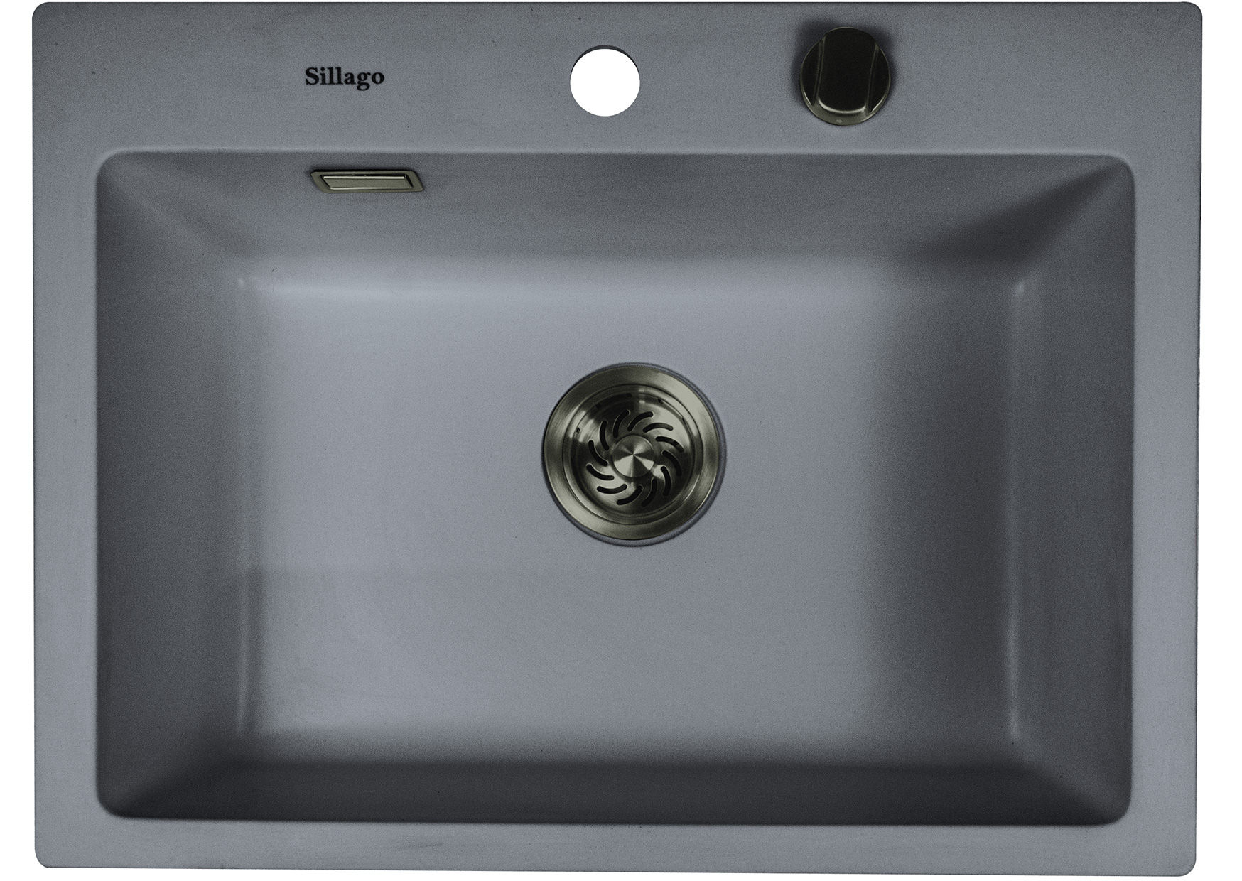 Quinn Small Bowl Quartz Kitchen Sink Grey - Gun Metal Grey