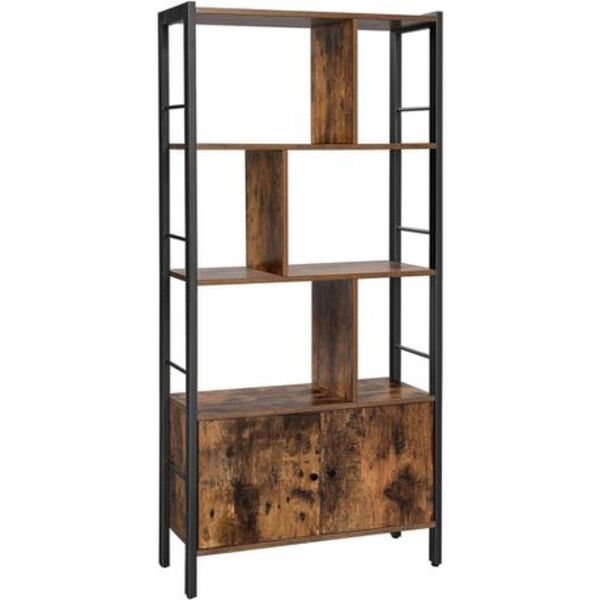 4 SHELF LIVING ROOM BOOKCASE CABINET