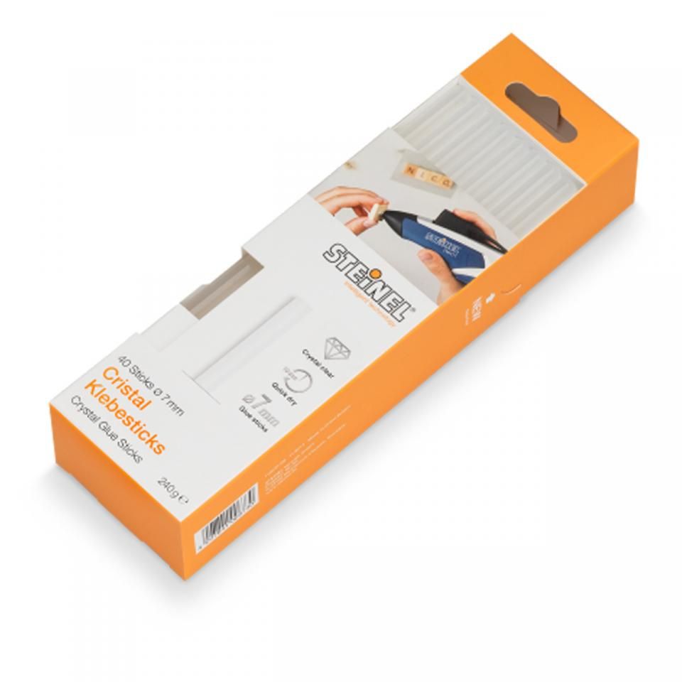 Steinel - 40 Crystal Glue sticks Ø 11 mm (1kg) -  German Quality