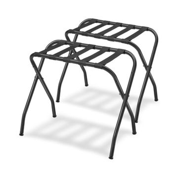 FOLDABLE SUITCASE RACK, HEAVY DUTY STEEL LUGGAGE STAND