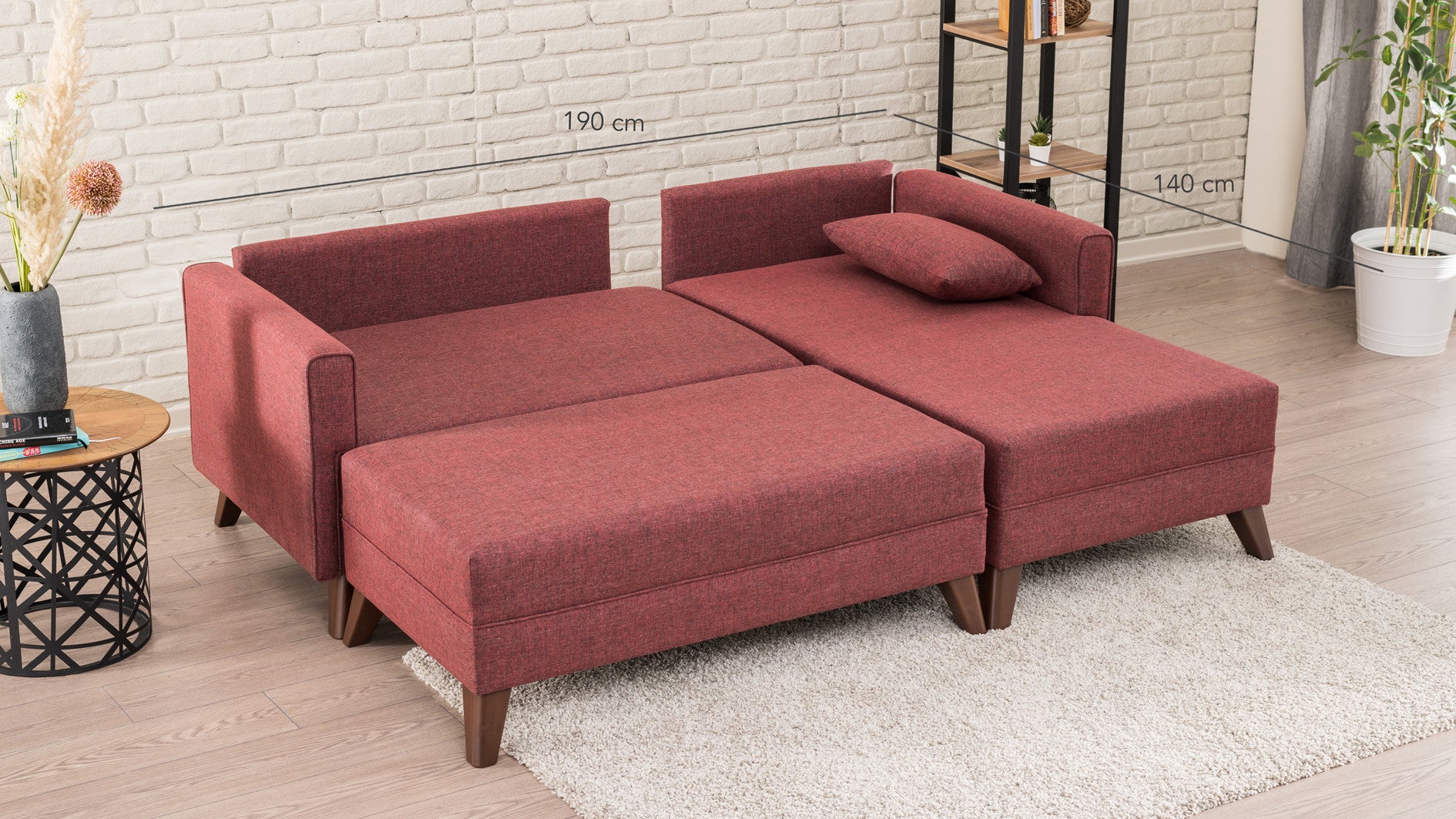 Bella Corner Sofa Right 2 - Grey
