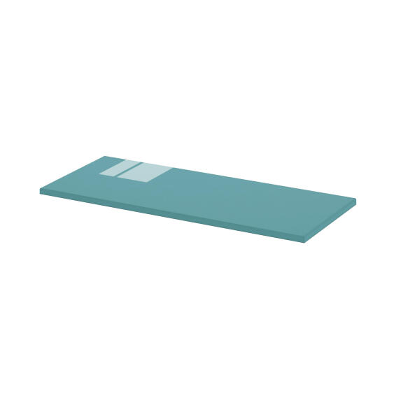 Wall hung cabinet work top 10 SENSEA Remix laguna green 46x20x1.8cm