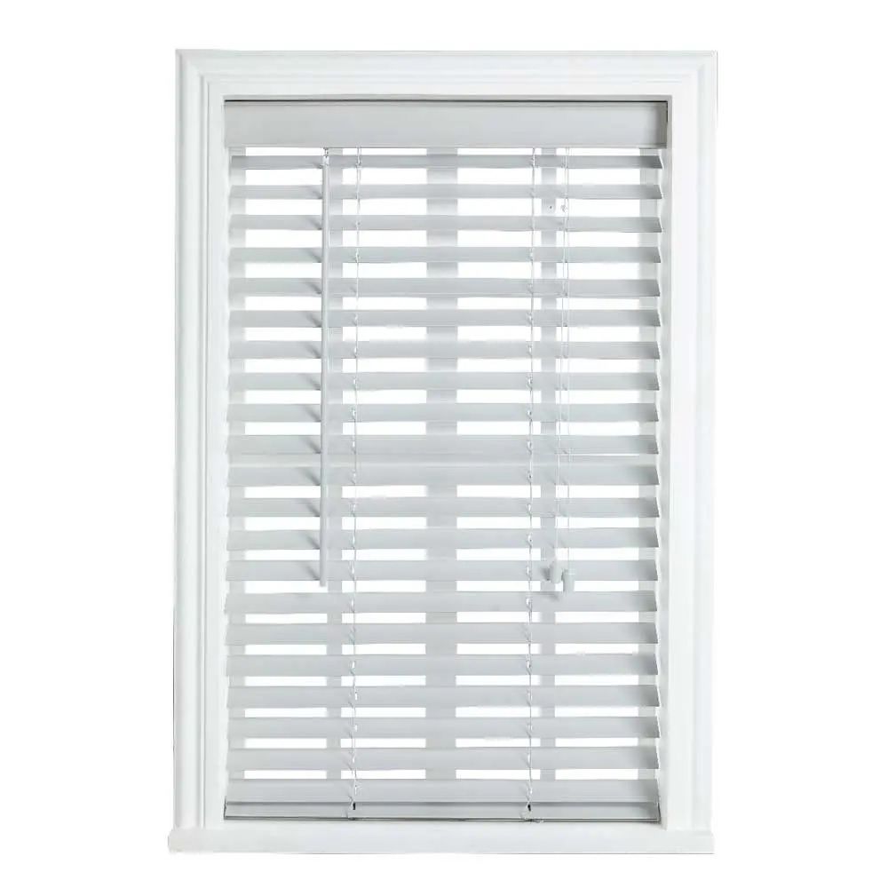 50mm x WOODLY 1000mm x 1000mm, Grey, Fauxwood Venetian Blind
