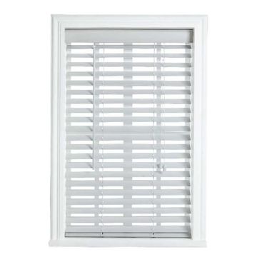 50mm x WOODLY 1000mm x 1000mm, Grey, Fauxwood Venetian Blind