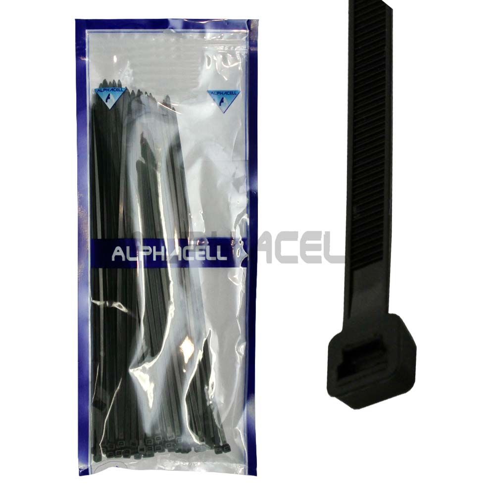 CABLE TIE - 300mmx4.8mm BLACK (100) Z