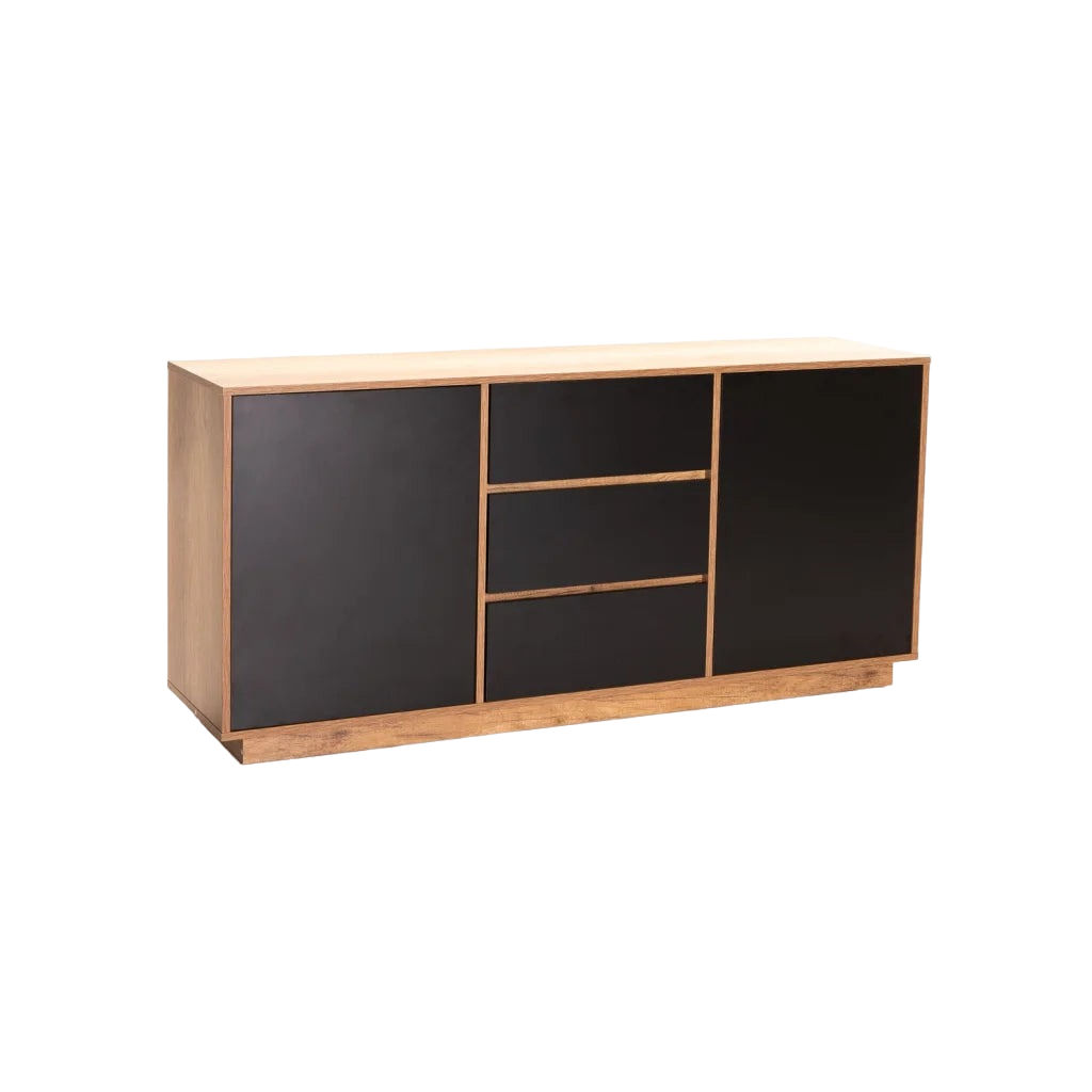 Vividitto - Jicama 2 Door 3 Drawer Sideboard - Black