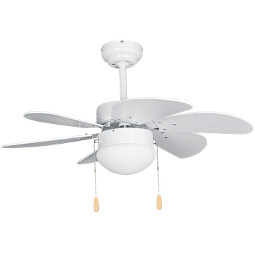 Metal Ceiling Fan with Opal Glass 60W Copper Coil Reversible AC Motor