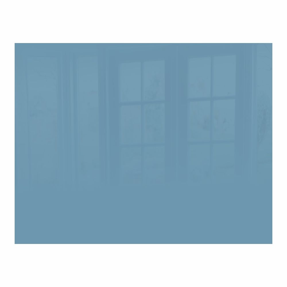 Decorative Glass Wall Tile (898 X 700 X 6mm) Pastel Blue