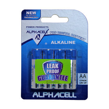 Alkaline ProDIg AA LR6 4pc Alphacell CARDED