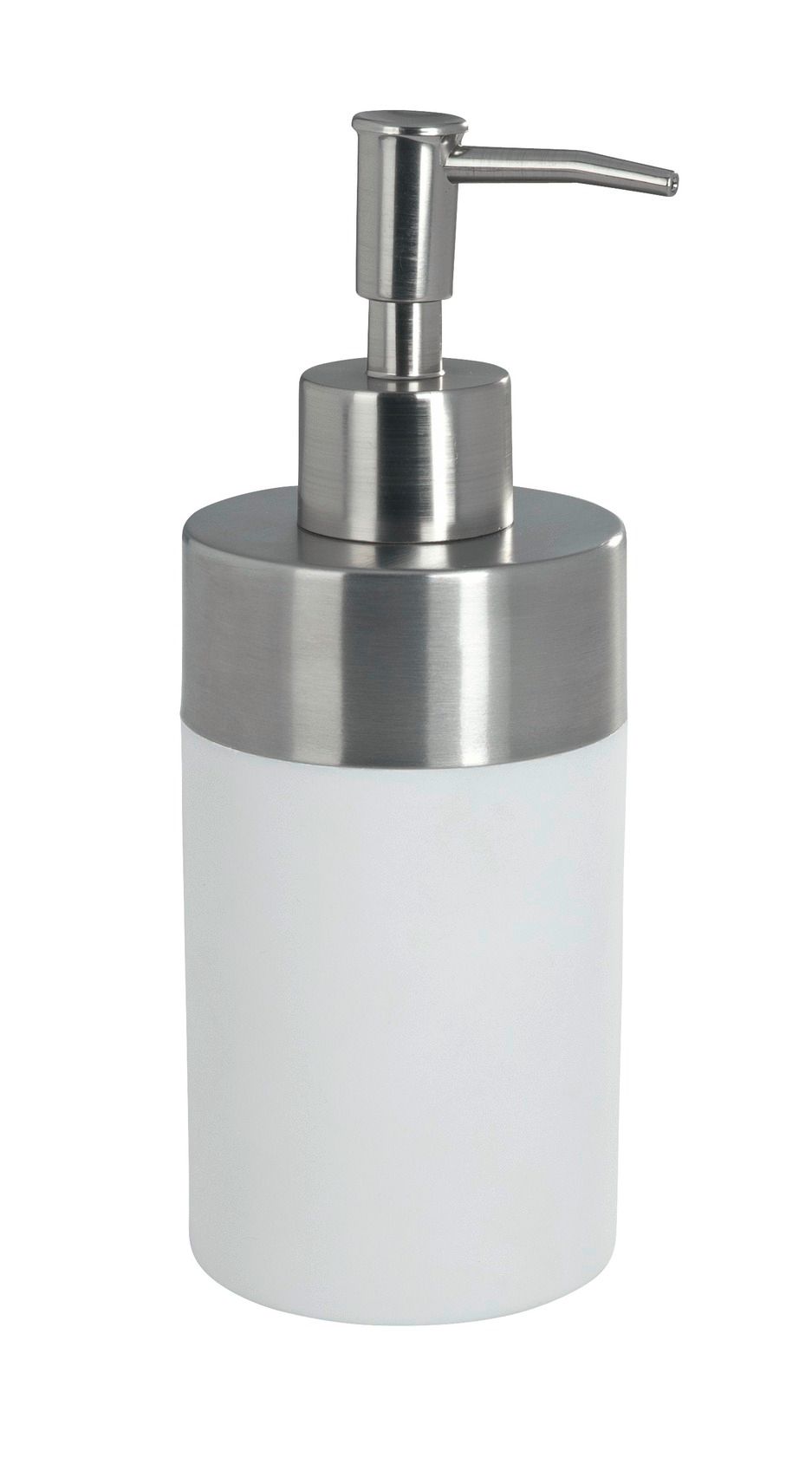 WENKO - SOAP DISPENSER - CRETA RANGE - STEEL & PLASTIC  - WHITE