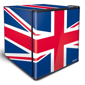 46L Counter-Top Mini Fridge - Solid Door - Union Jack Flag