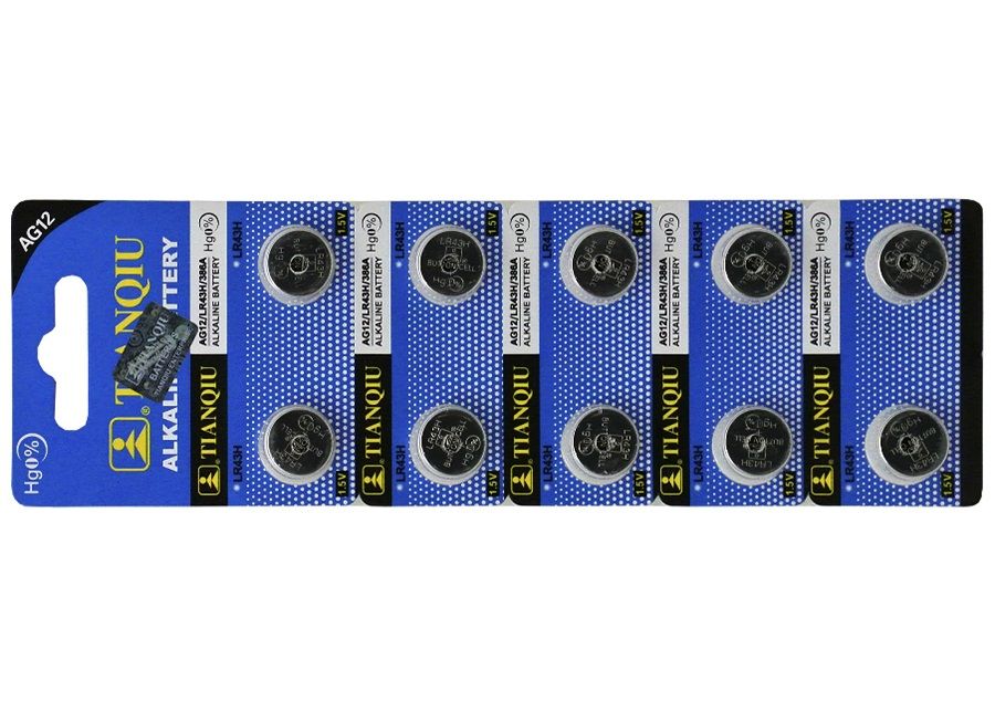 AG12/LR43/186/386 battery 10pc