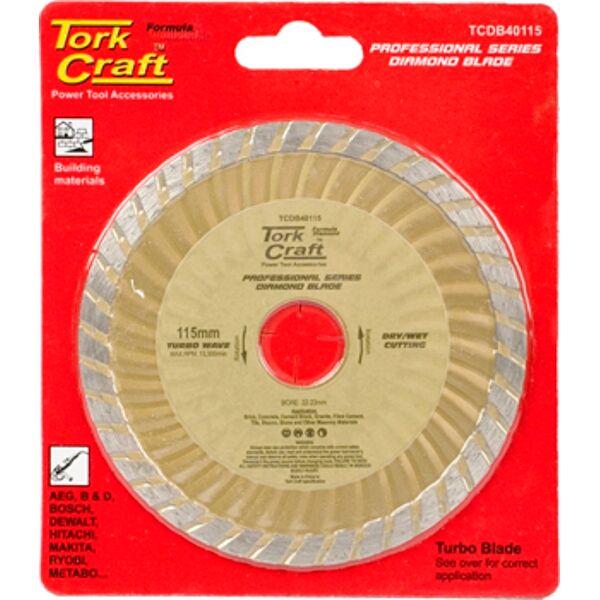 Diamond Blade Turbo Wave 115Mm X 22.22Mm