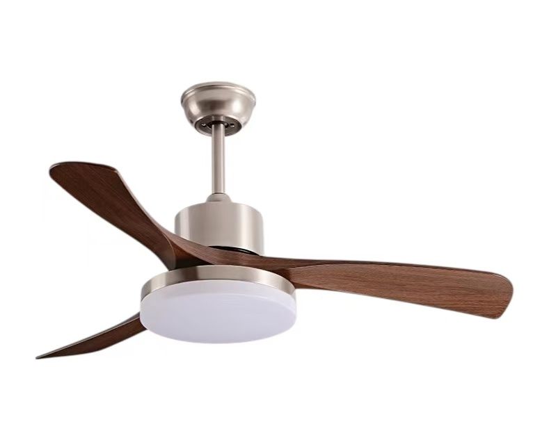 52" 3 Blades ABS Silver Ceiling Fan Light