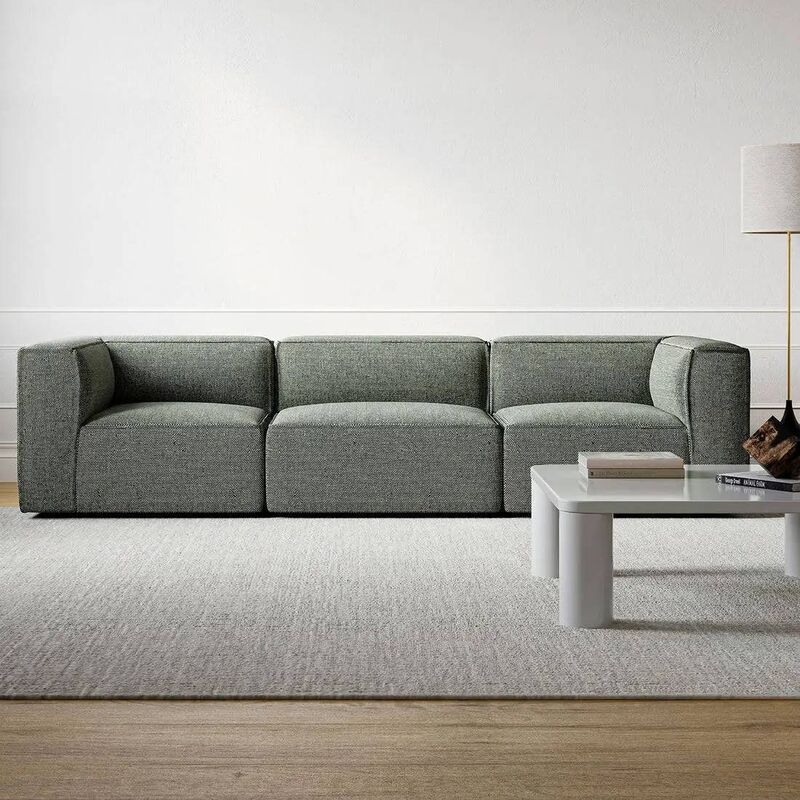 Zio 3 Seater Sofa -Dark Grey -Linen