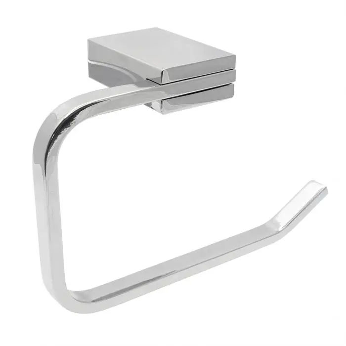 Woodly Toilet Roll Holder, Chrome Plated Stainless Steel