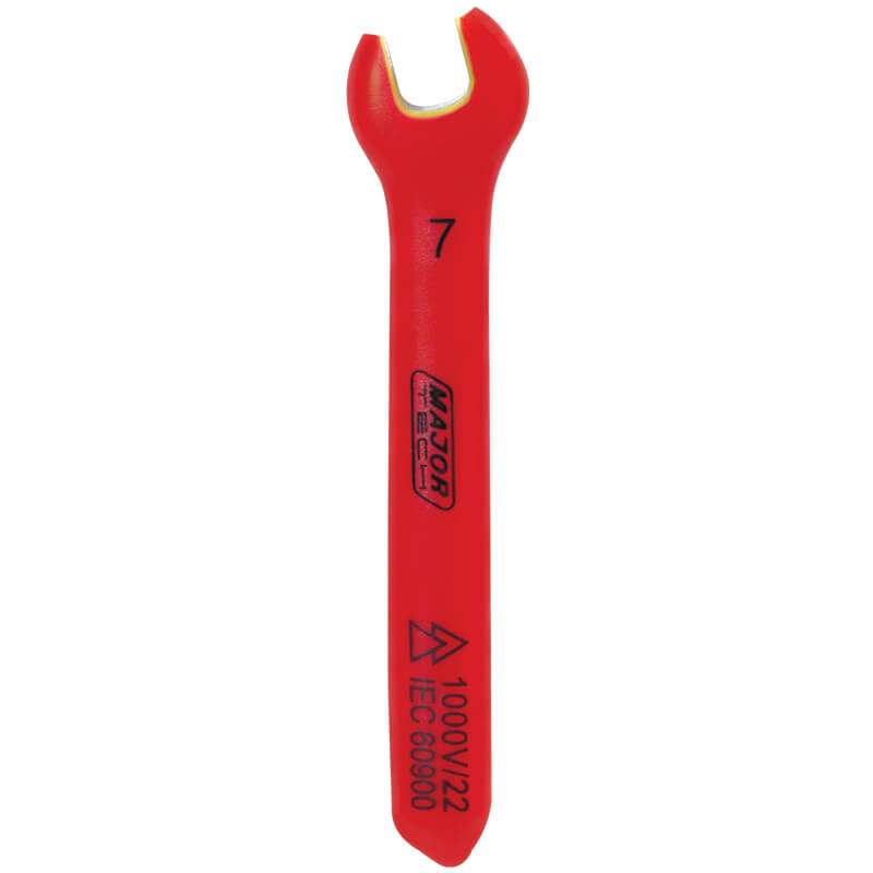 7mm 1000V Insulated Open Spanner (VOSP07) - Major Tech