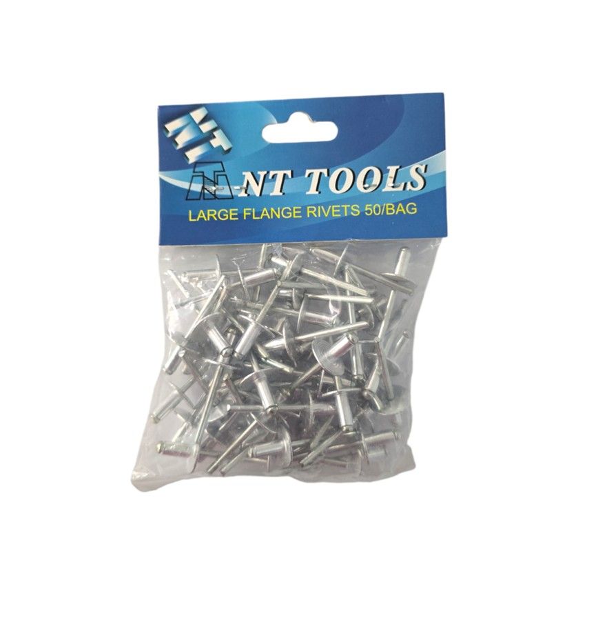 NT TOOLS Large Flange Pop Rivets 4.8X10mm 50pcs 15mm Head