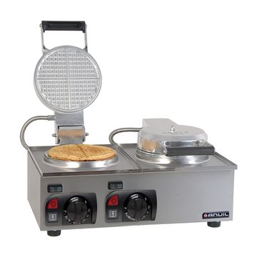 Anvil Double-Plate Belgian Waffle Baker ,2-Round Plates