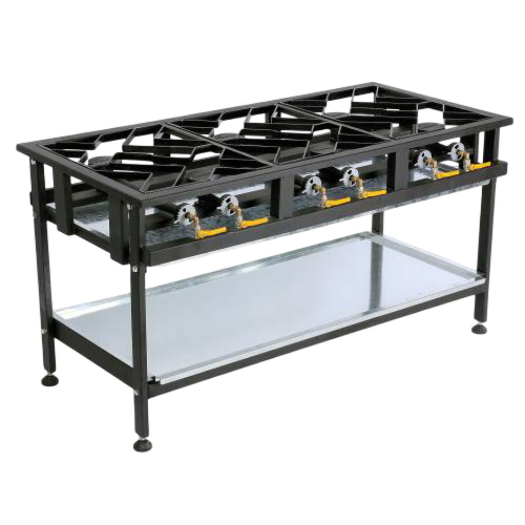 Anvil Commercial Gas Boiling Table - 6 Burner (Staggered)