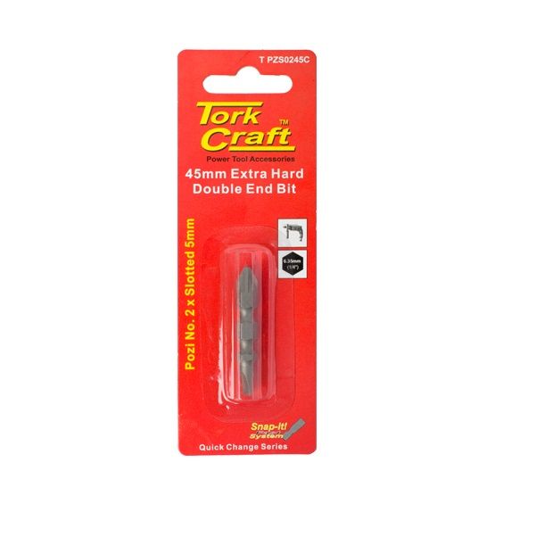Tork Craft - D/End Pz2 x 5mm Sl.45mm 1/Card - 4 Pack
