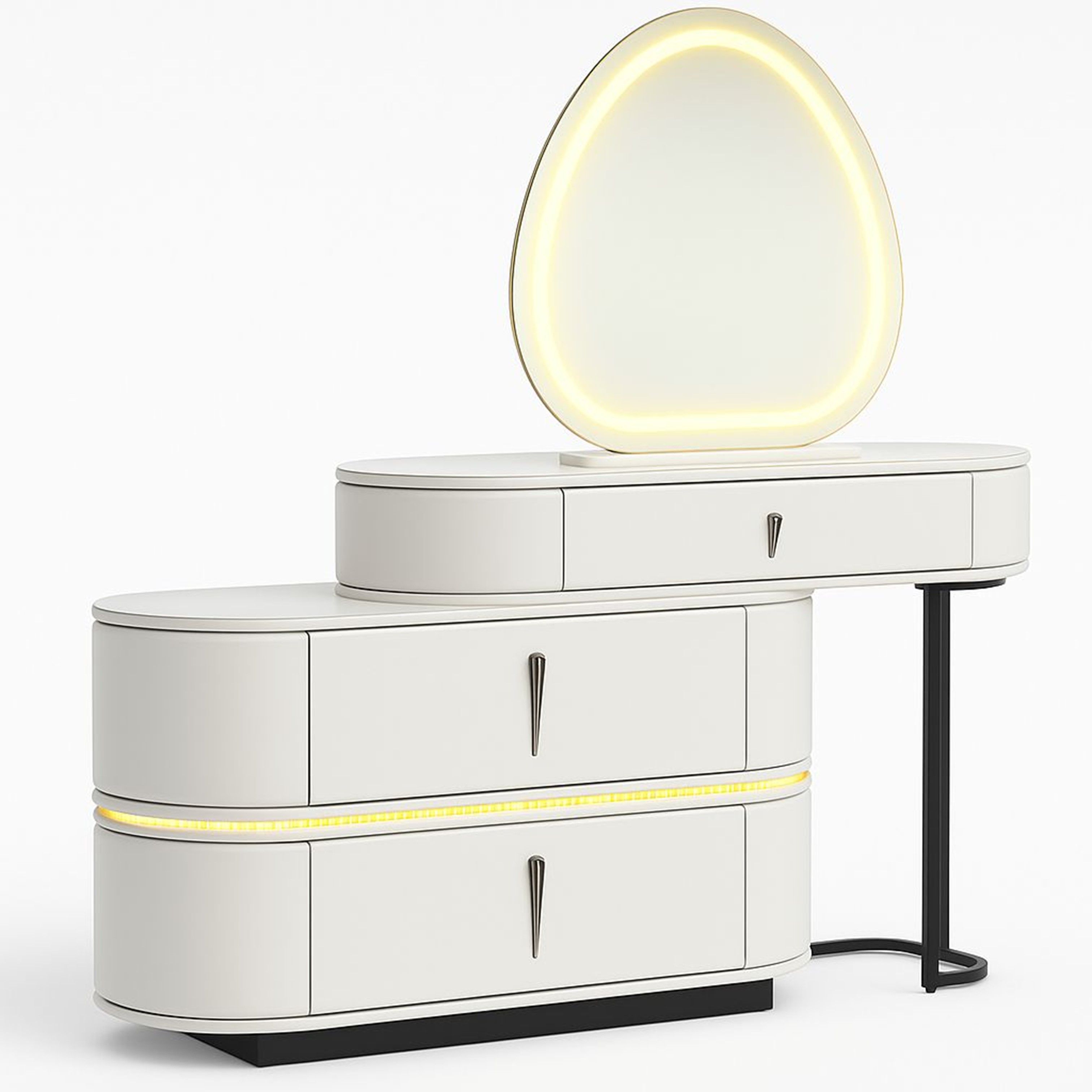 Oval LED Mirror Dressing Vanity