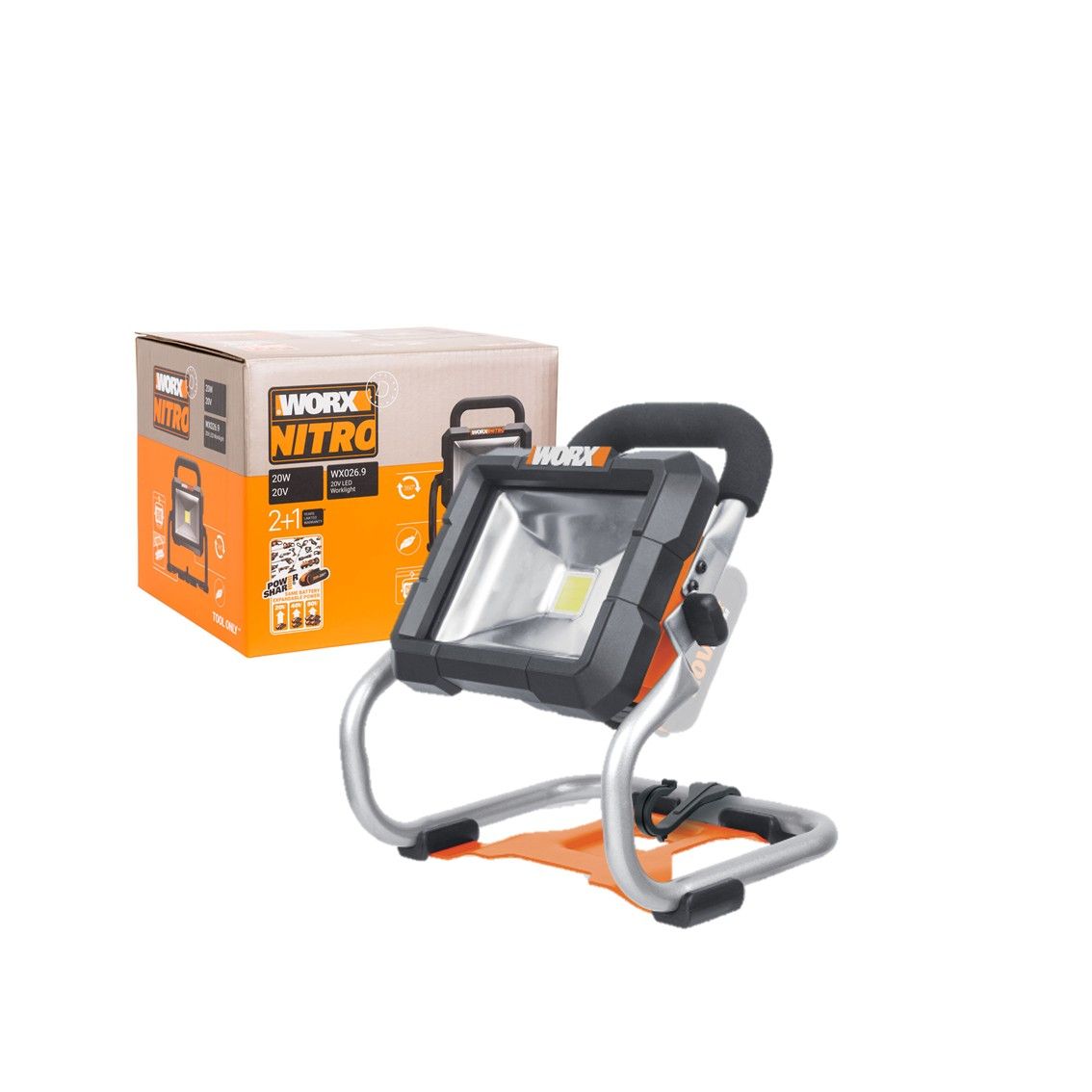 WORX LED Work Light 1500 Lumen 20V TOOL ONLY