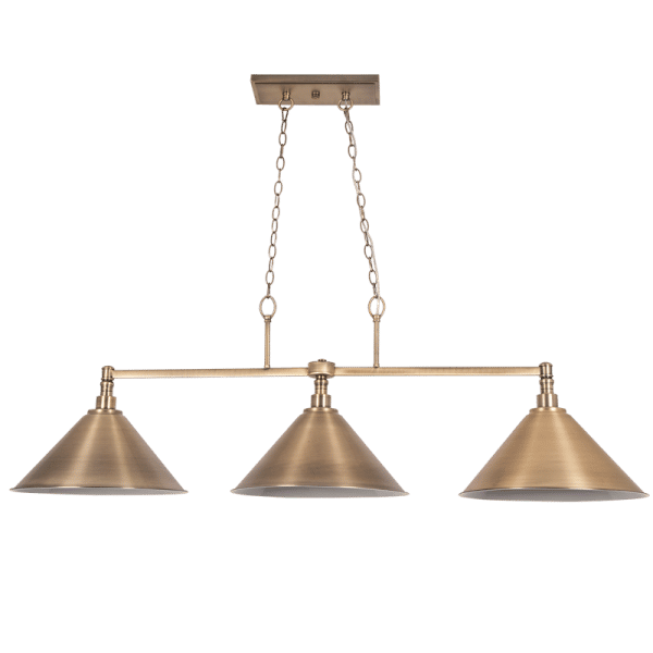 Antique Brass Pendant with Clear Glass