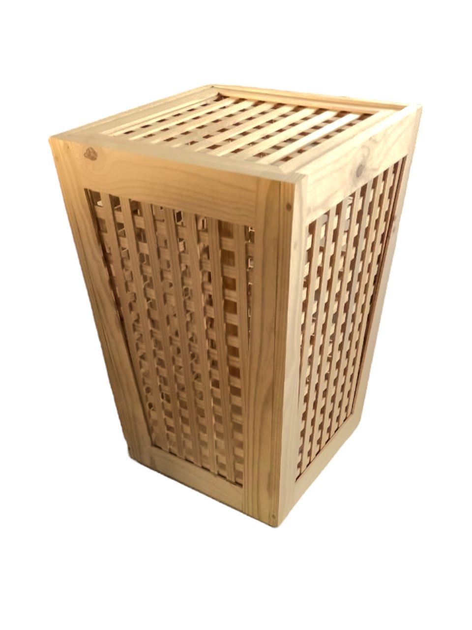 Wooden wash outlet basket