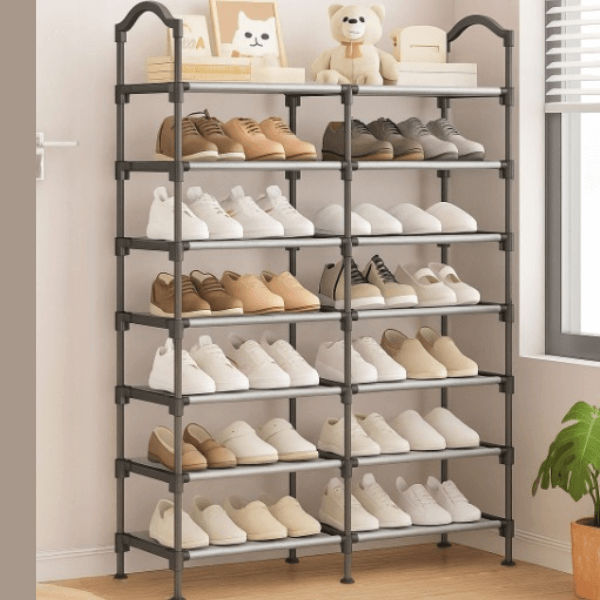 Double Row Shoe Rack