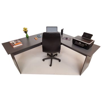London Corner Desk 150cm - Storm Grey