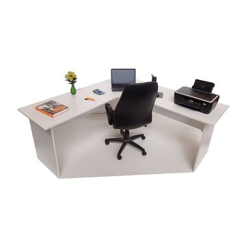 London Corner Desk 150cm - White