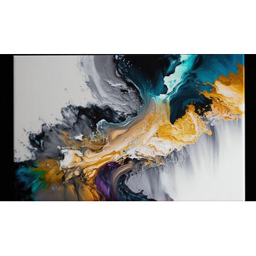 Canvas Wall Art - Acrylic Abstract Painting - B1546 - [120 x 80 cm]
