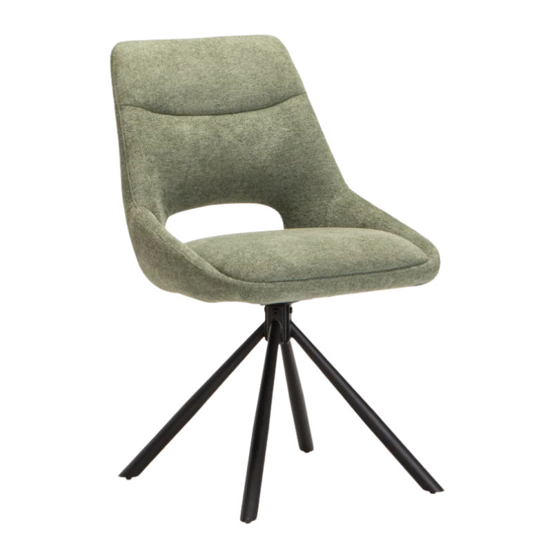 Modena Fabric Swivel Dining Chair