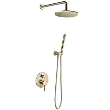 GBB022- BRUSHED GOLD CONSEALED SHOWER SET WITH HOSE