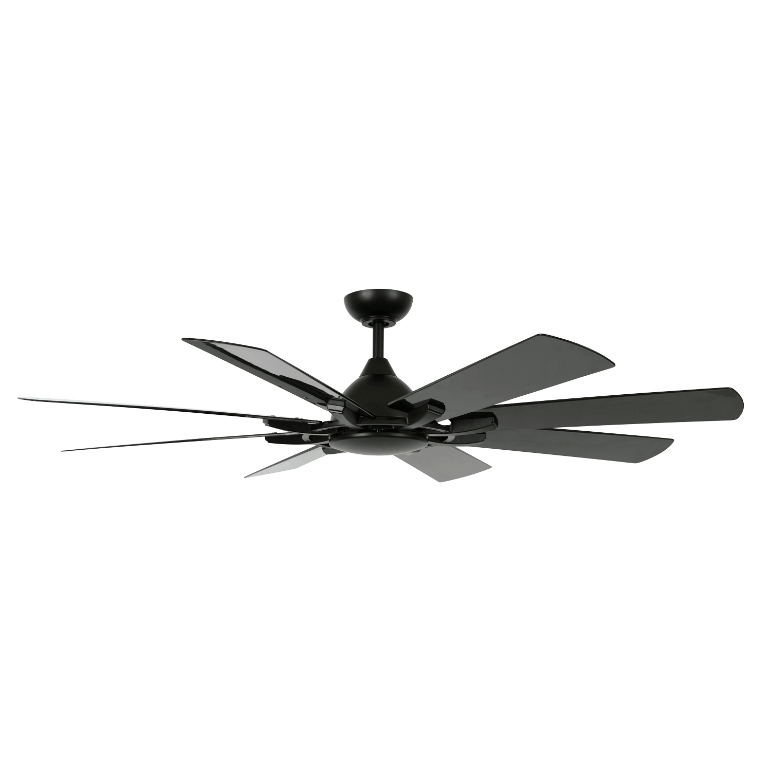 Zebbies Lighting Raven Matte Black 60W DC Ceiling Fan with Remote Control