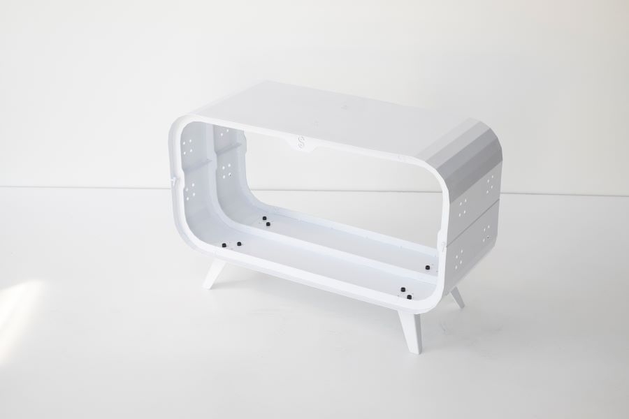 Made@Scale Elemento firewood shelf - White