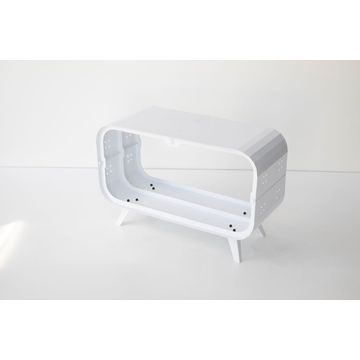 Made@Scale Elemento firewood shelf - White