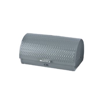 Waves Rolltop Bread Bin - Grey